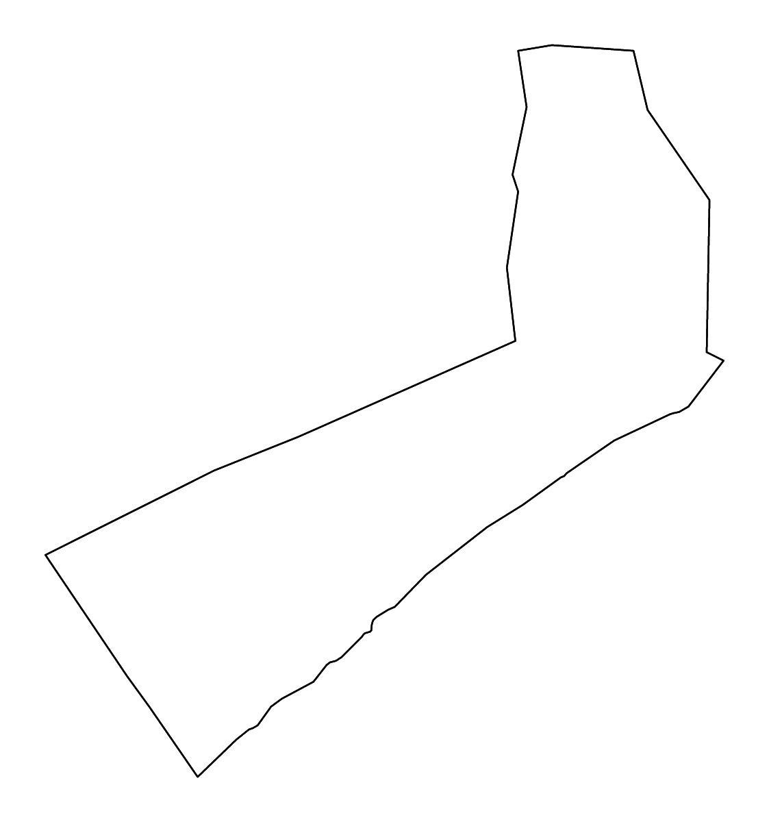 Carte de contour de Lower Shebelle, Somalia avec rivières.