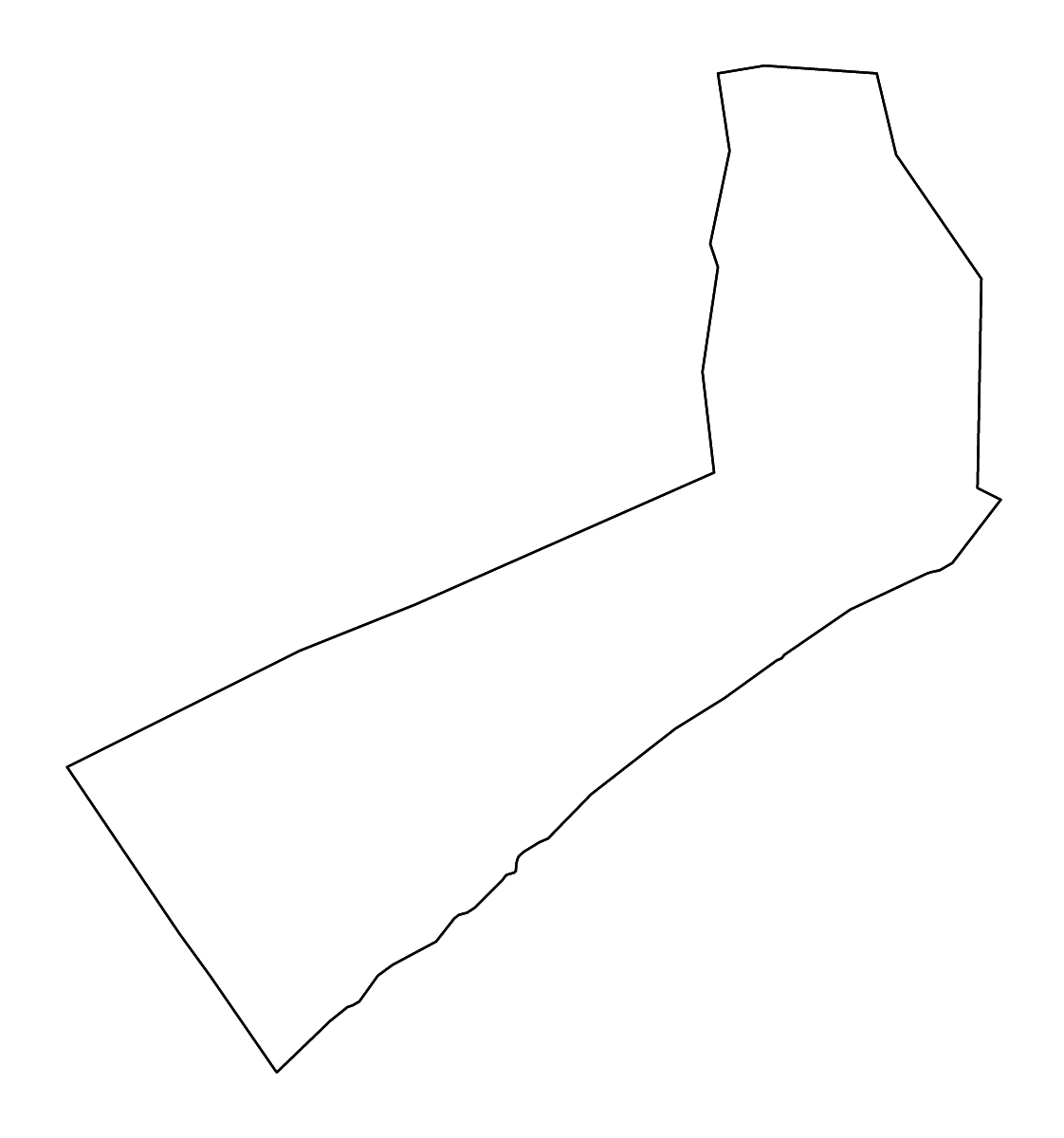 Carte de contour de Lower Shebelle, Somalia avec rivières.
