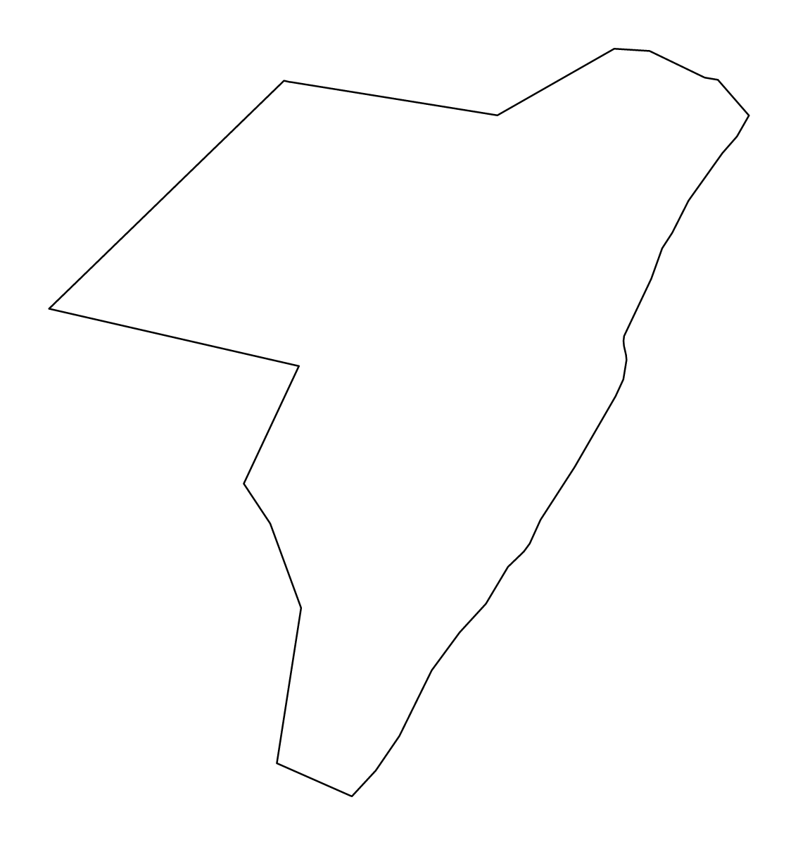Mapa de contorno de Mudug, Somalia.