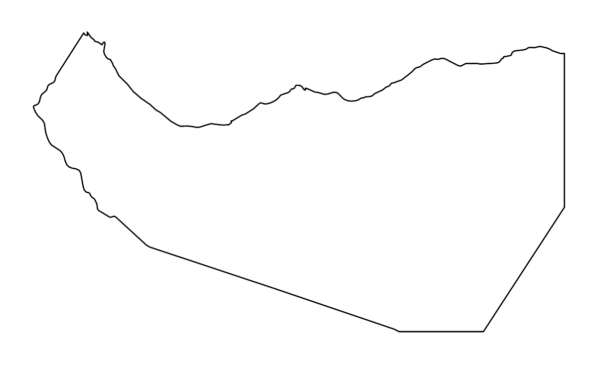 Mapa de contorno de Somaliland (place), Somaliland con ríos.