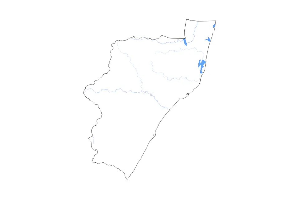 KwaZulu-Natal outline map preview