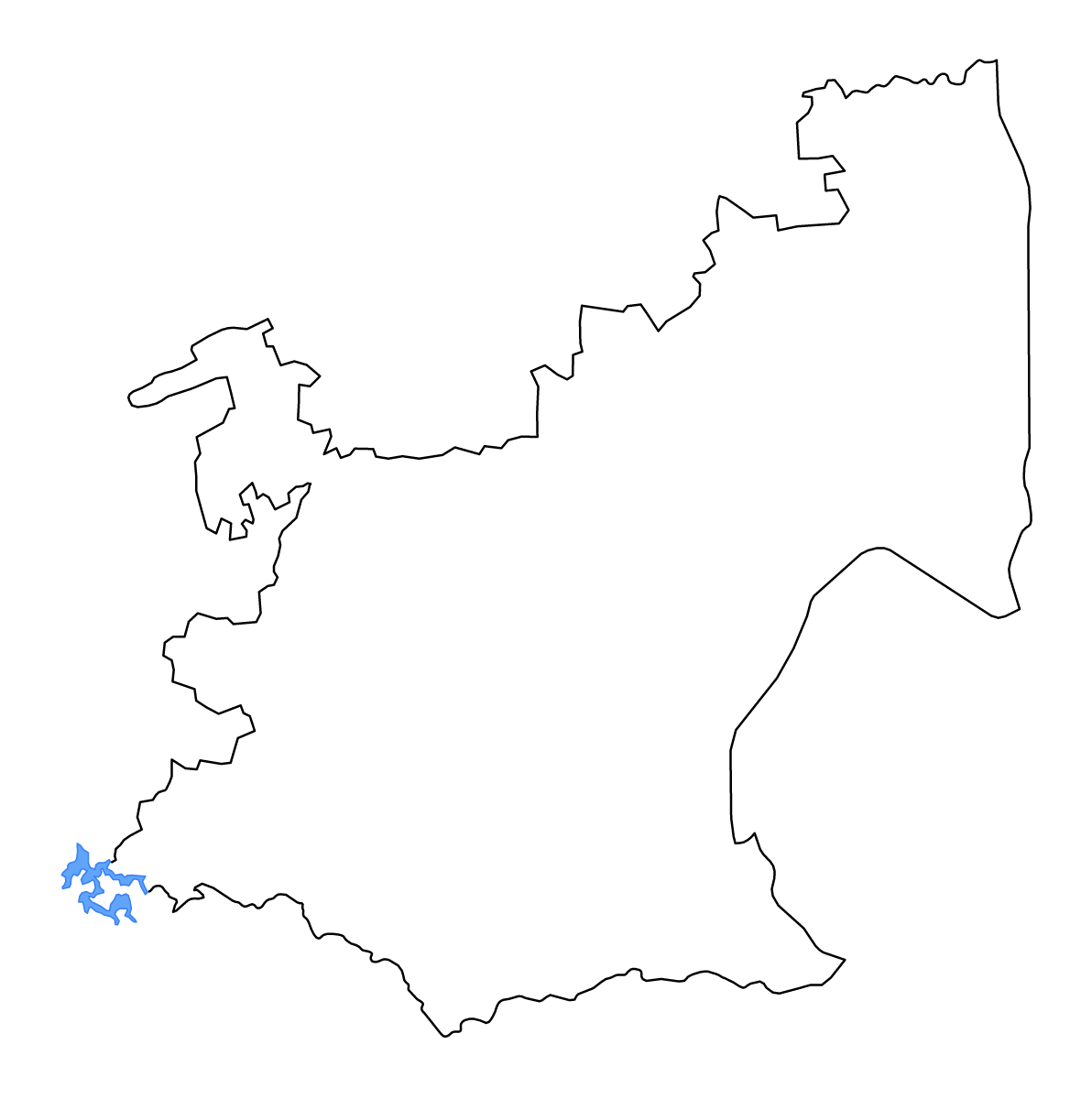Carte de contour de Mpumalanga, South Africa avec lacs et rivières.