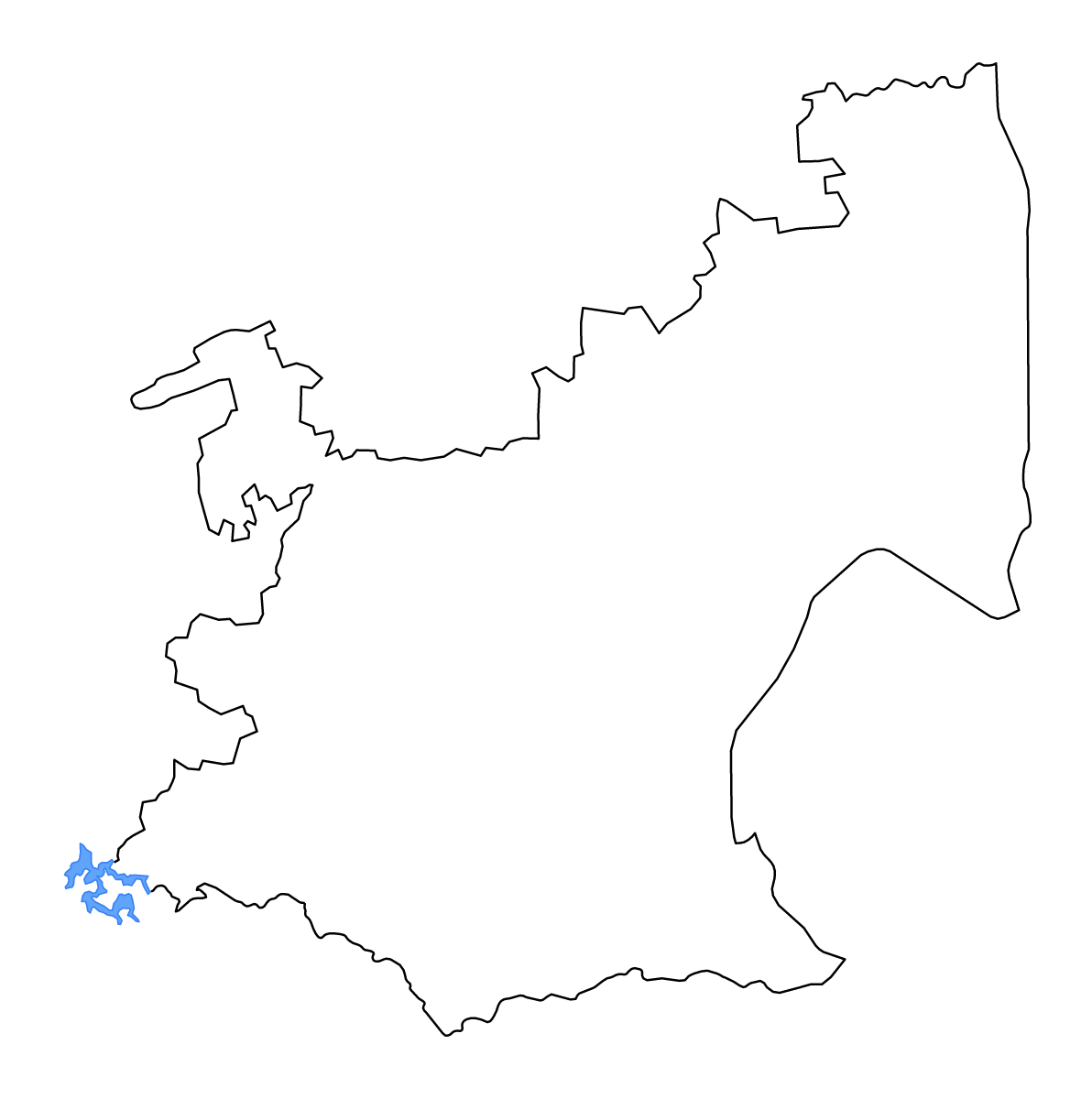 Carte de contour de Mpumalanga, South Africa avec lacs et rivières.