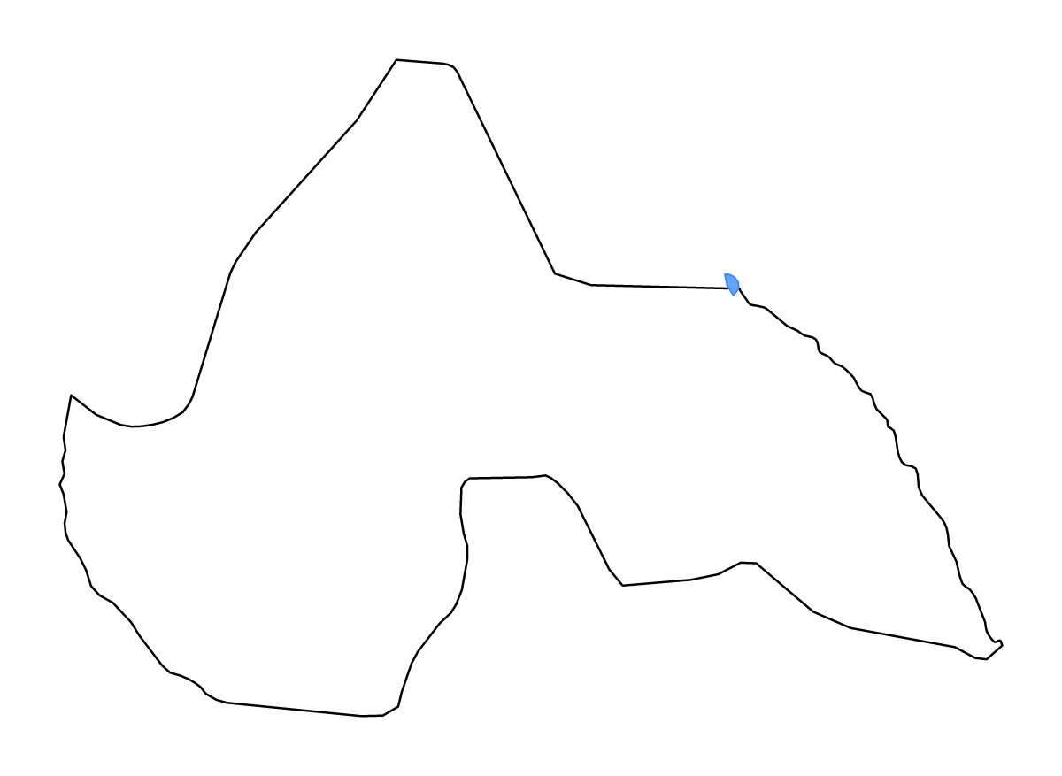 Carte de contour de Lakes, South Sudan avec lacs et rivières.