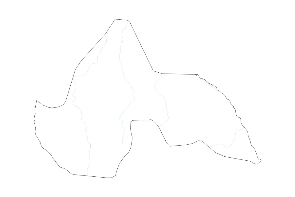 Mapa de Lakes, South Sudan de tipo contorno, lagos y ríos para África, con contorno, lagos y ríos con límites limpios.