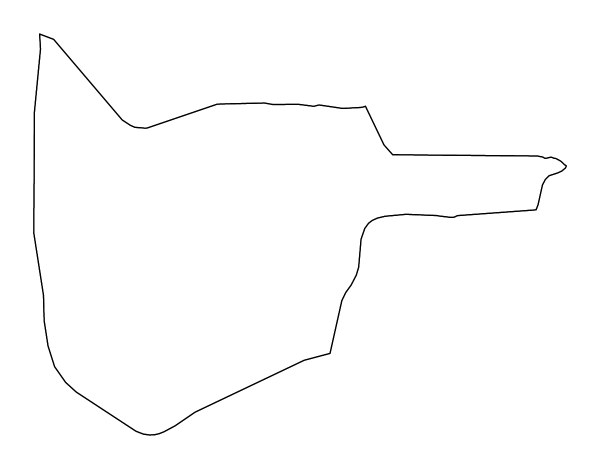Mapa de contorno de Northern Bahr el Ghazal, South Sudan con ríos.