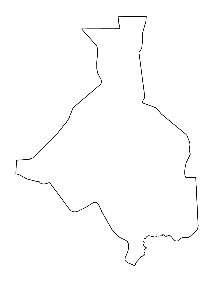 Mapa de contorno de Upper Nile, South Sudan con ríos.