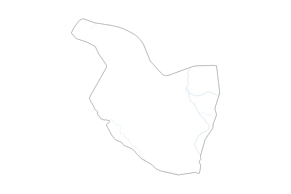 Al Qadarif outline map preview
