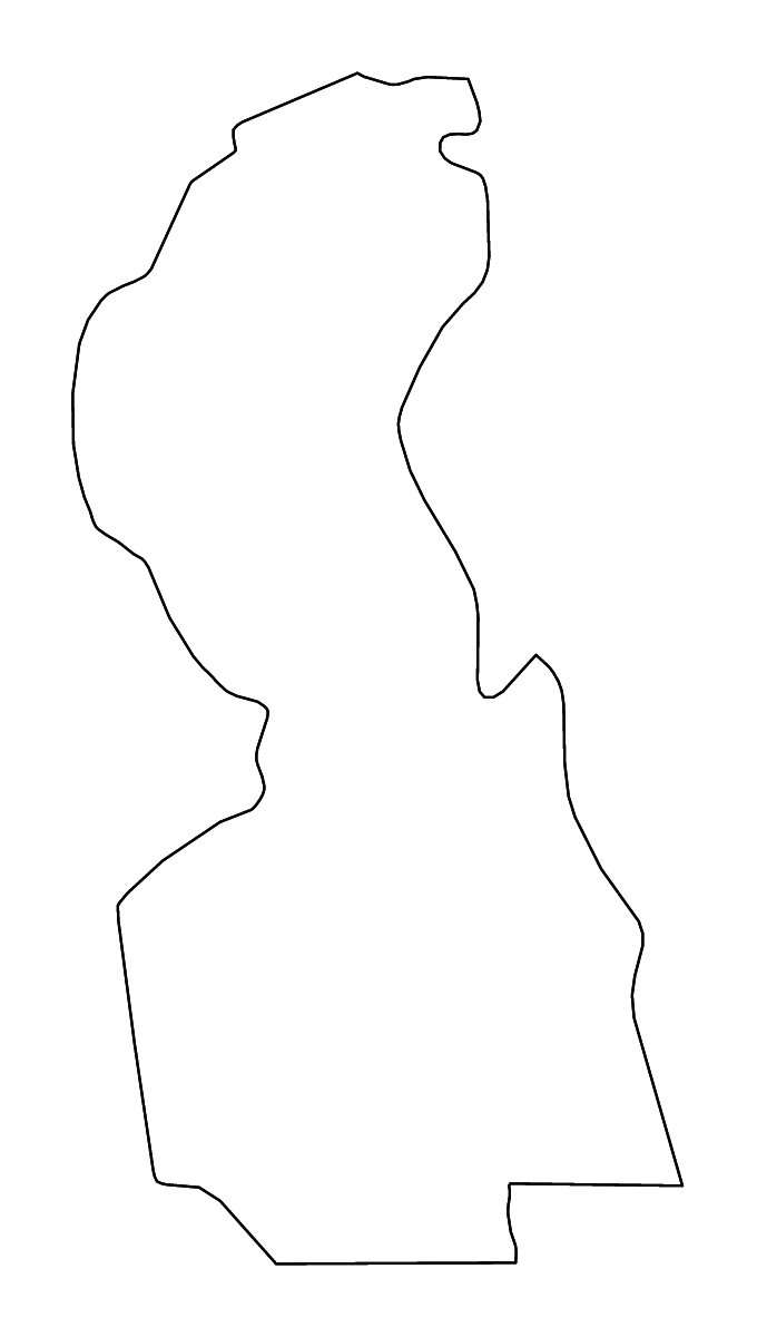 Mapa de contorno de White Nile, Sudan con ríos.