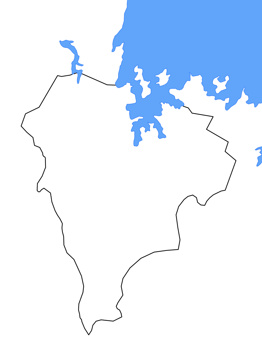 Mapa de contorno de Geita, Tanzania con lagos y ríos.