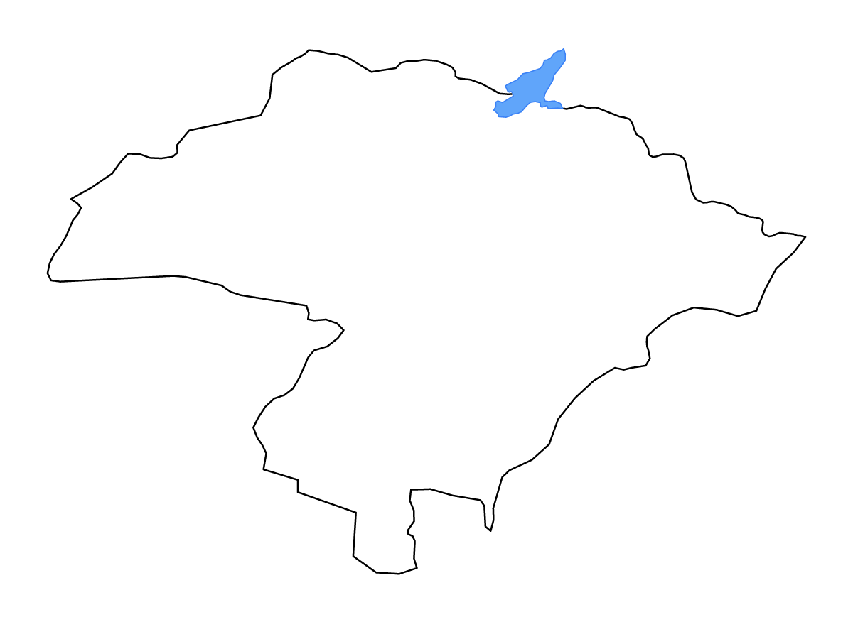 Mapa de contorno de Iringa, Tanzania con lagos y ríos.