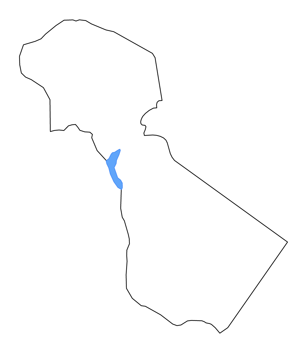 Carte de contour de Kilimanjaro, Tanzania avec lacs et rivières.