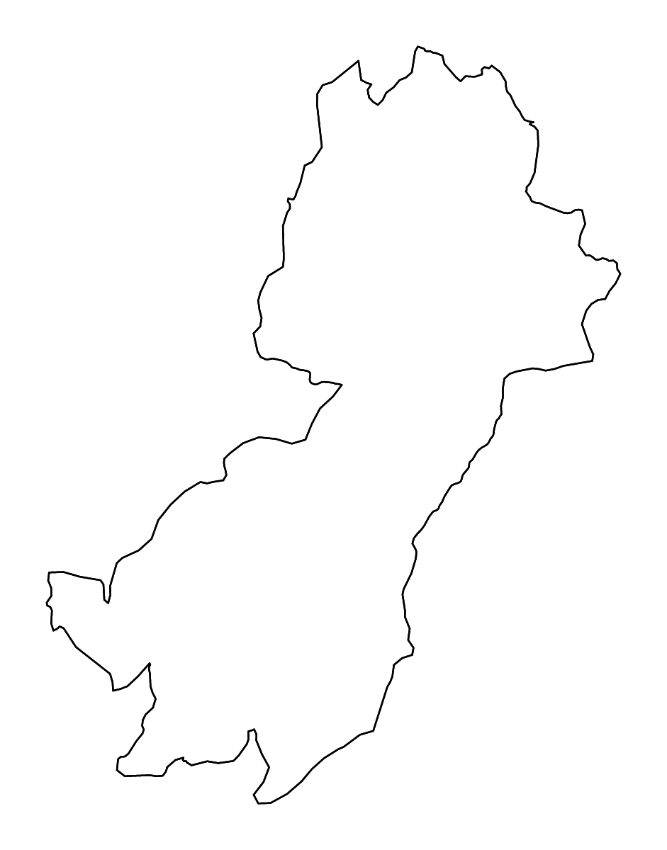 Carte de contour de Morogoro, Tanzania avec rivières.