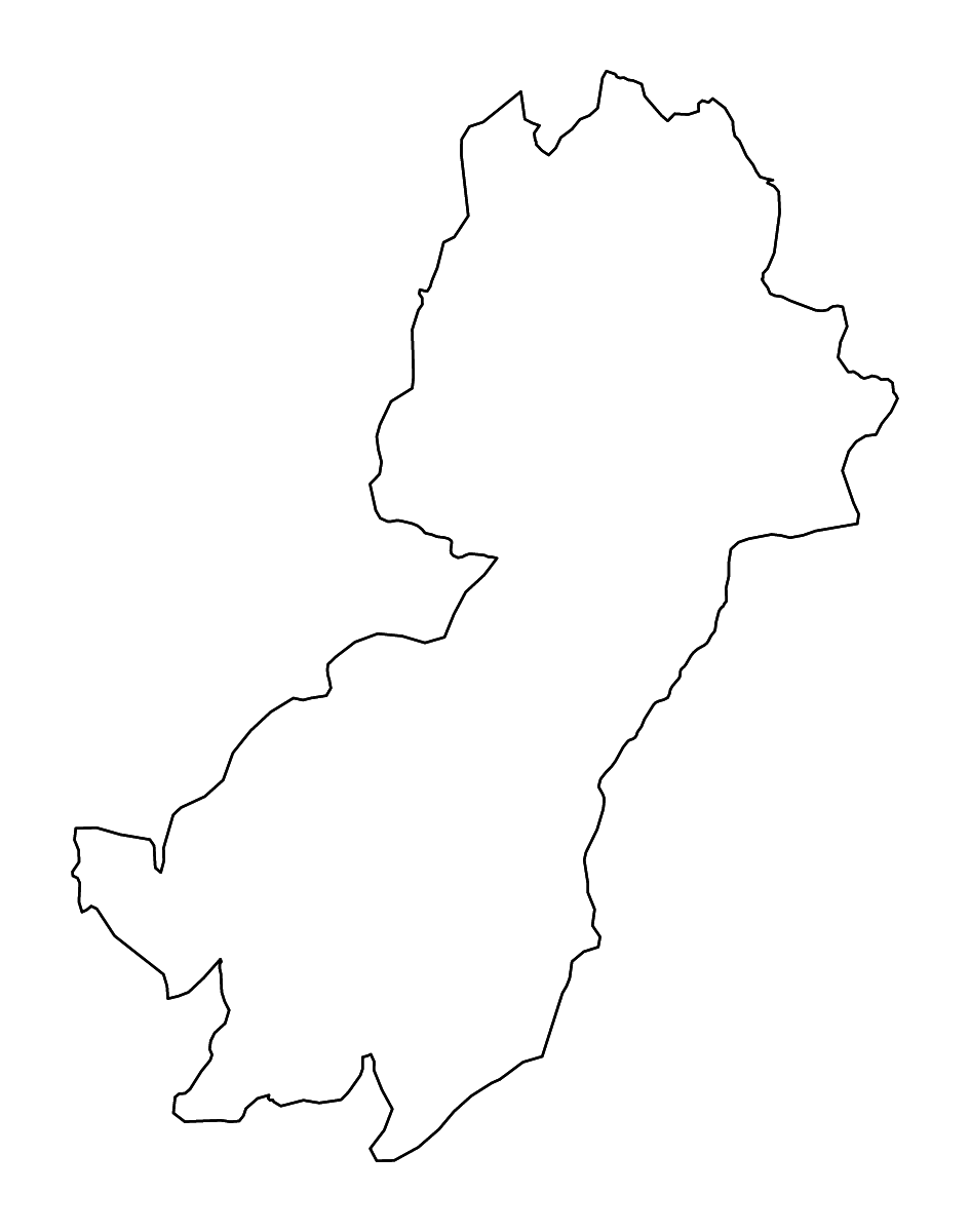 Mapa de contorno de Morogoro, Tanzania con ríos.
