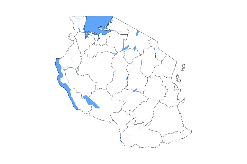 Tanzania outline map preview