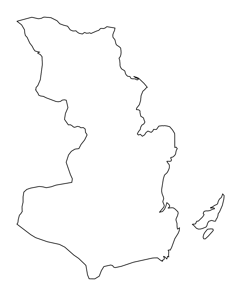 Mapa de contorno de Pwani, Tanzania con ríos.