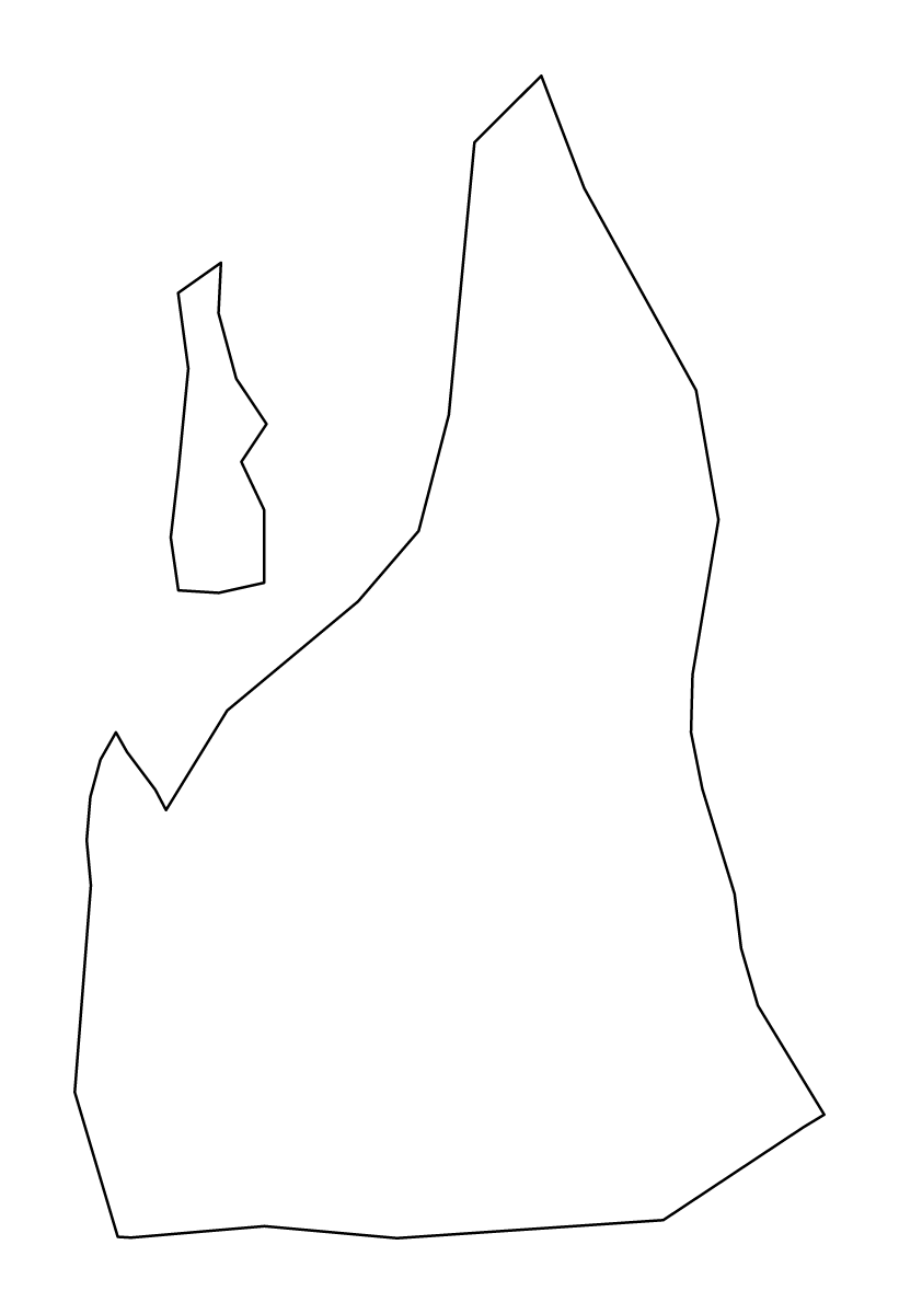 Mapa de contorno de Unguja North, Tanzania.