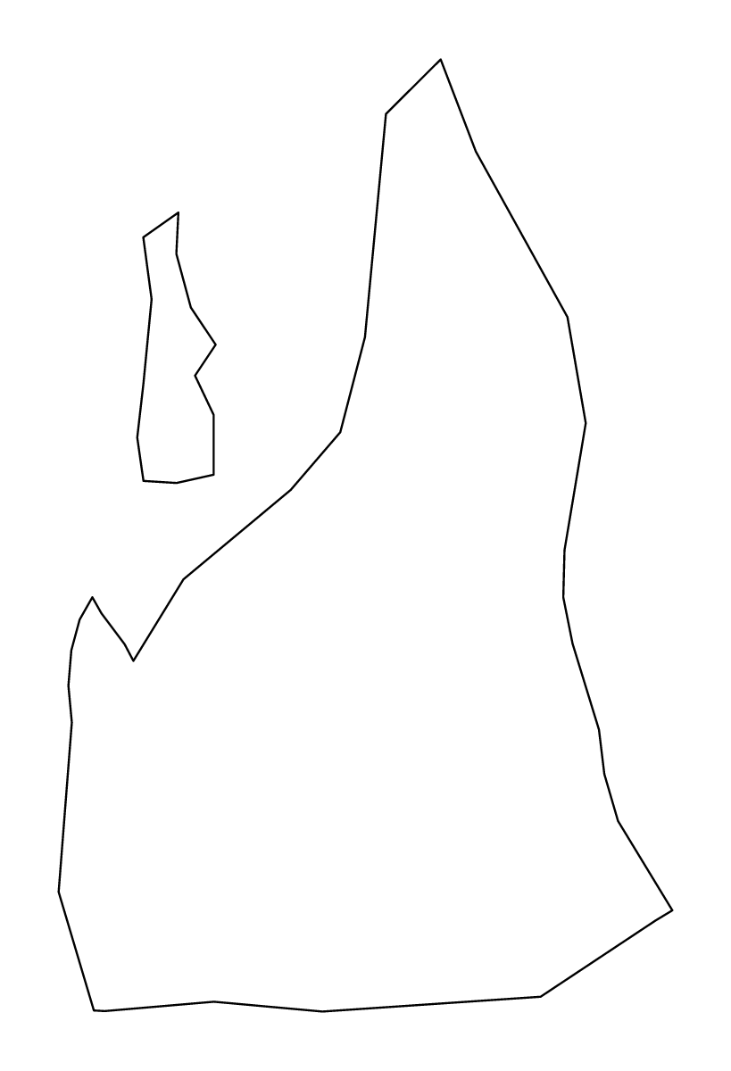 Mapa de contorno de Unguja North, Tanzania.