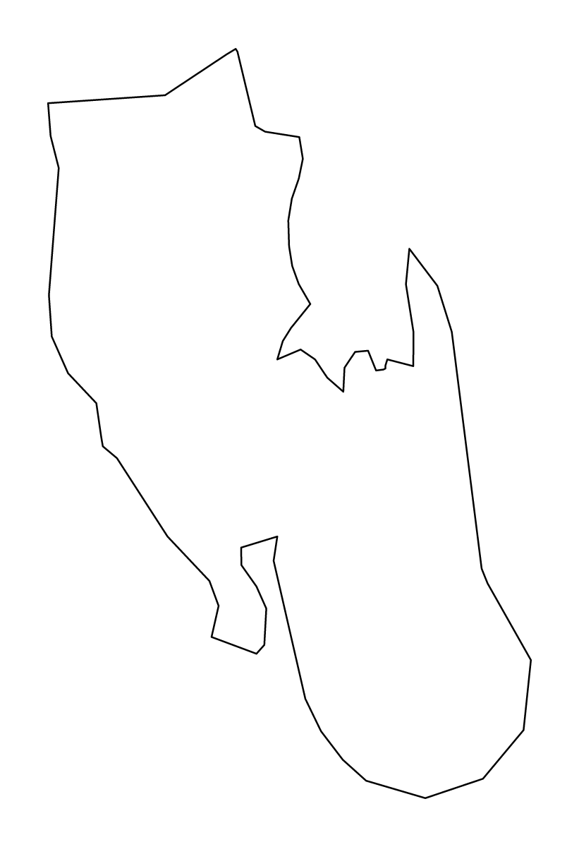 Mapa de contorno de Unguja South, Tanzania.
