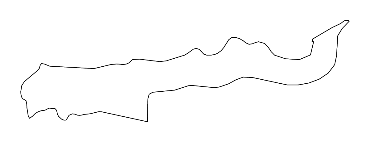 Carte de contour de Lower River, The Gambia.