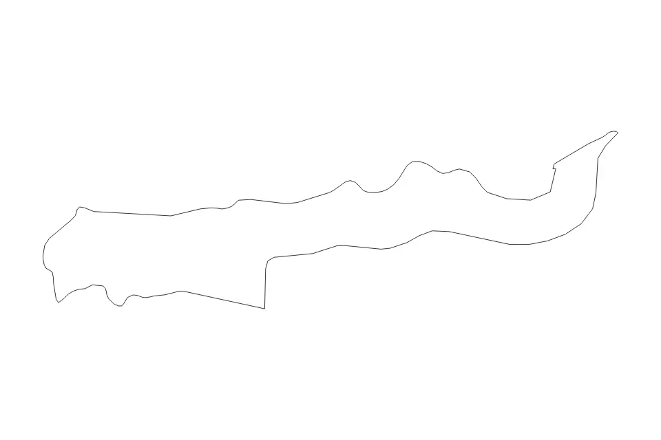 Carte de Lower River, The Gambia de type contour et rivières pour Afrique, montrant contour et rivières avec des limites nettes.
