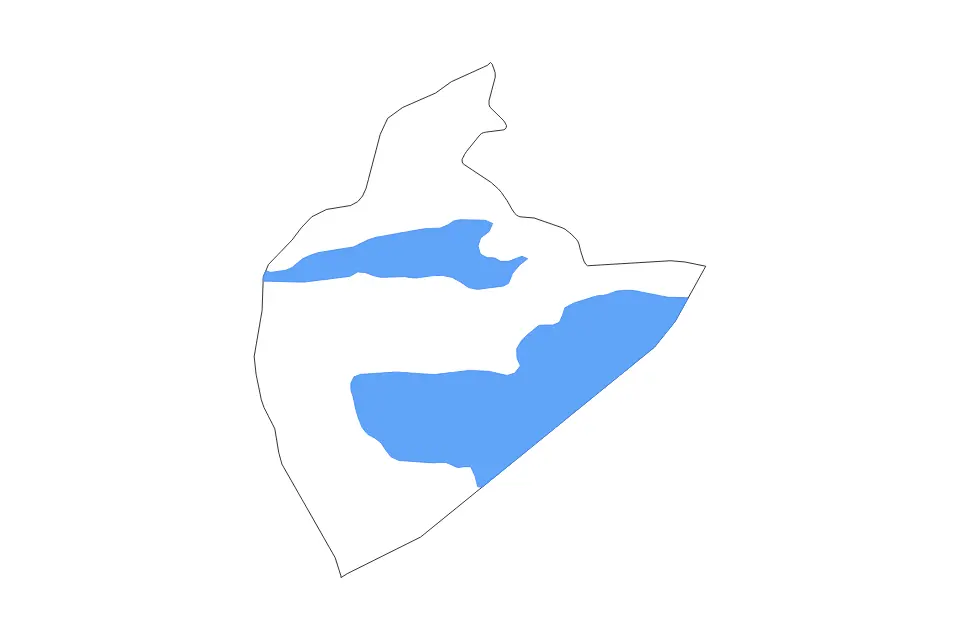 Carte de Tozeur, Tunisia de type contour et lacs pour Afrique, montrant contour et lacs avec des éléments hydrographiques comme Chott el Djérid et Chott el Rharsa.