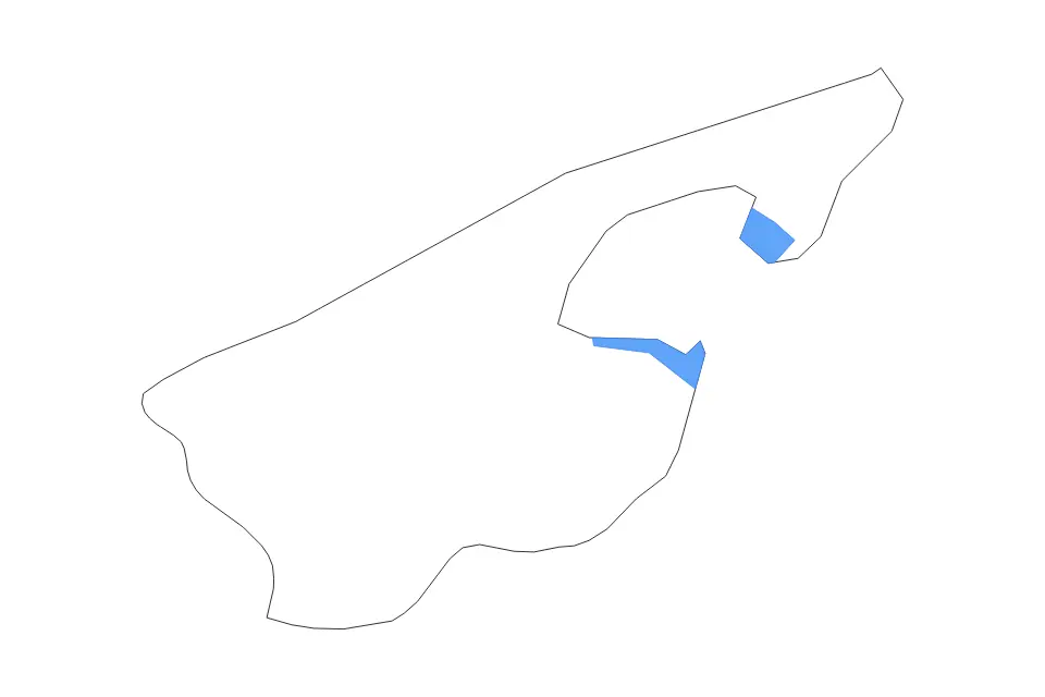 Mapa de Tunis, Tunisia de tipo contorno y lagos para África, con contorno y lagos con elementos de agua como Sebkha Séjoumi.