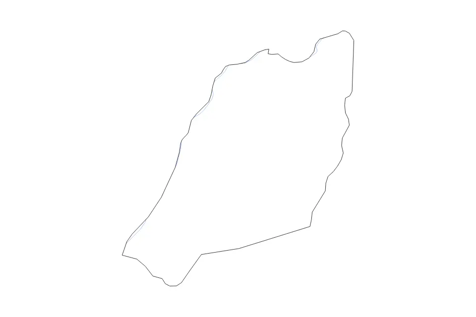 Vista previa del mapa de contorno de Adjumani