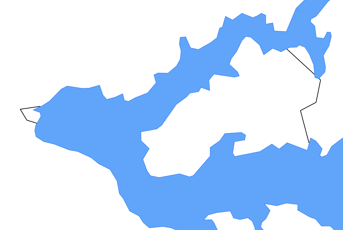 Mapa de contorno de Amolatar, Uganda con lagos.