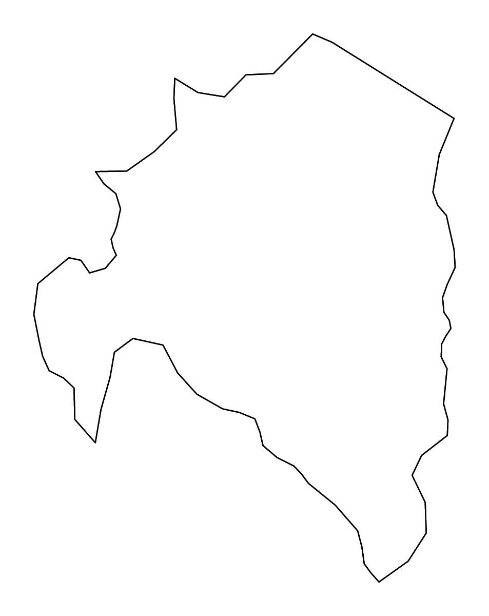 Mapa de contorno de Amuria, Uganda con ríos.