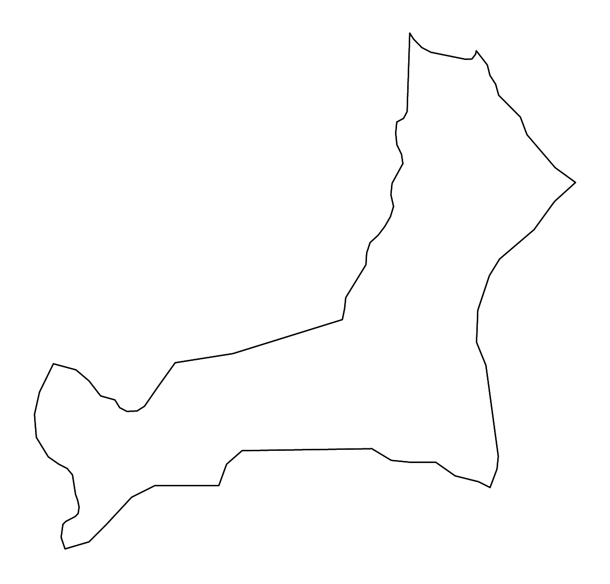 Mapa de contorno de Amuru, Uganda con ríos.