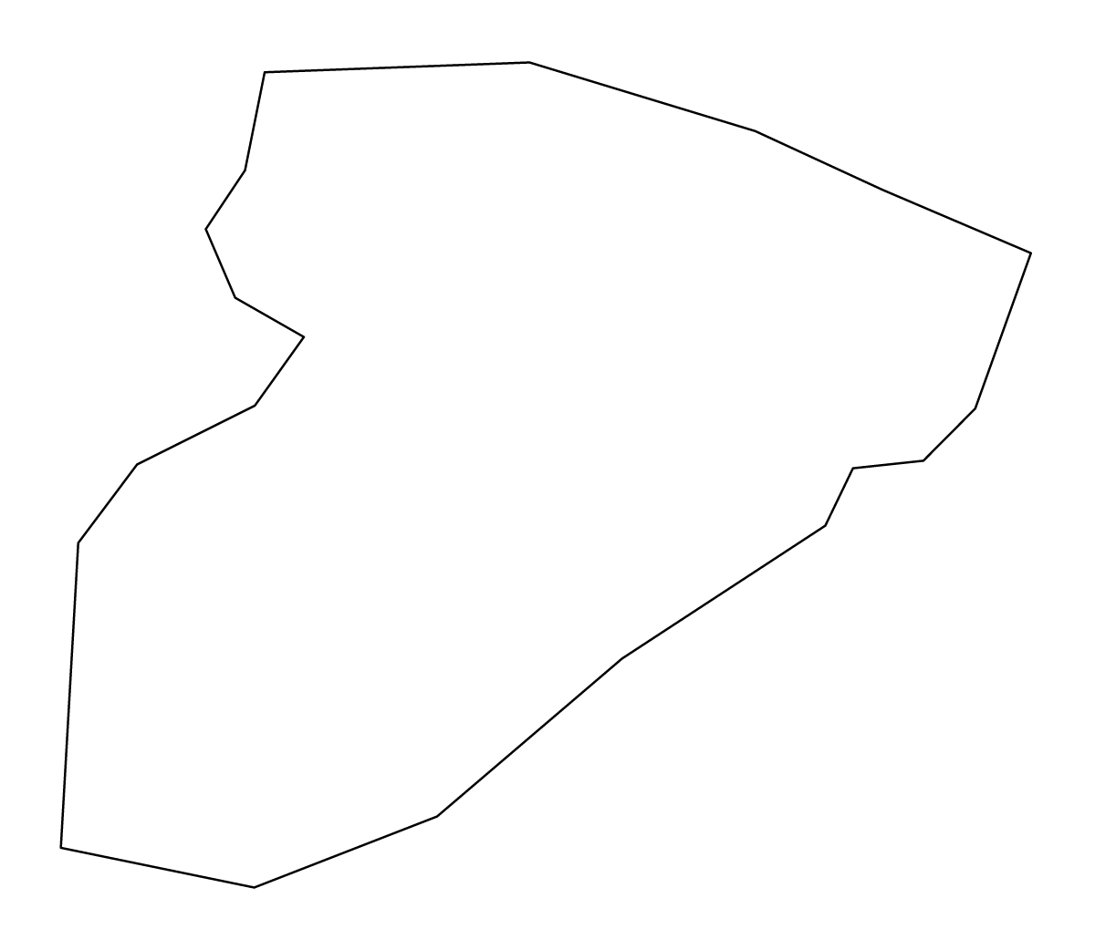 Mapa de contorno de Budaka, Uganda.