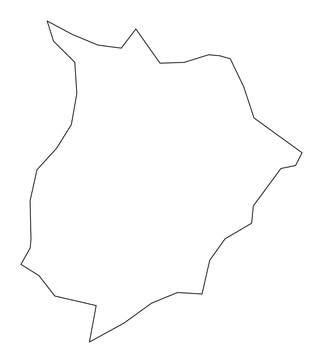 Mapa de contorno de Bugiri, Uganda.