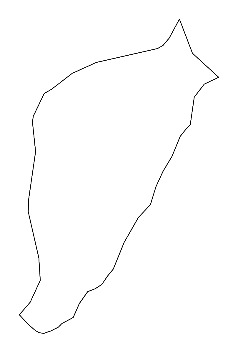 Mapa de contorno de Bundibugyo, Uganda con ríos.