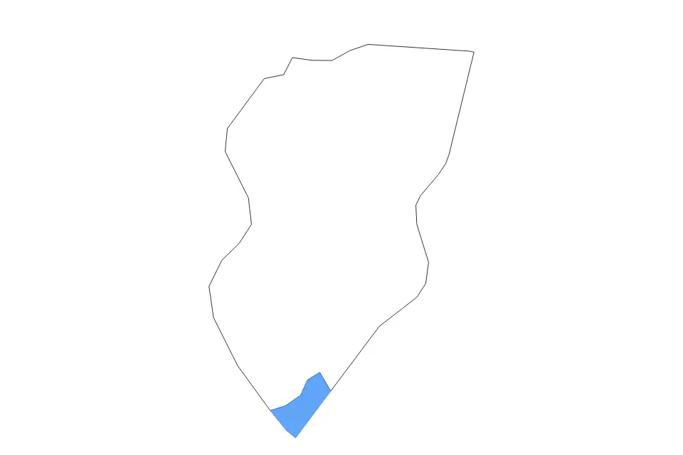 Outline map of Busia District, Uganda with subdivision borders and major lakes.
