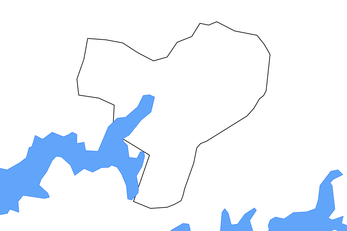 Mapa de contorno de Dokolo, Uganda con lagos.