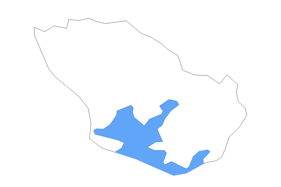 Mapa de Jinja, Uganda de tipo contorno y lagos para África, con contorno y lagos con elementos de agua como Lake Victoria.