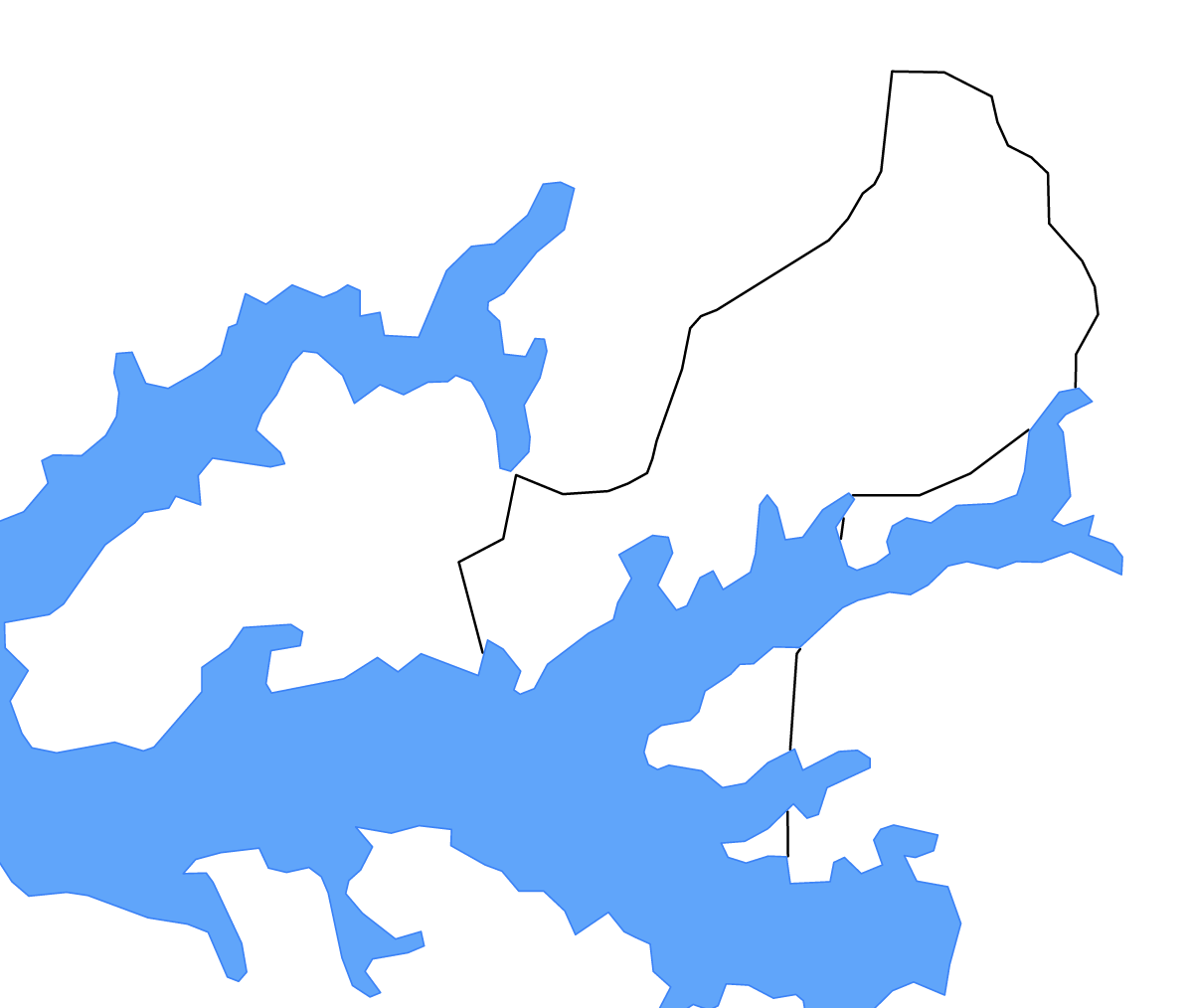 Mapa de contorno de Kaberamaido, Uganda con lagos.