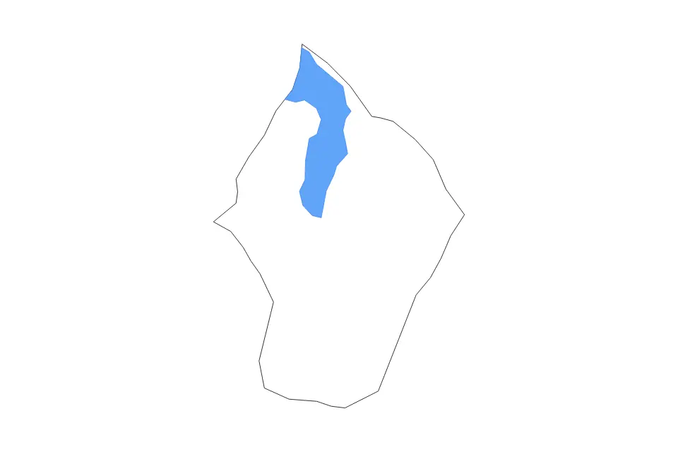 Mapa de Kaliro, Uganda de tipo contorno y lagos para África, con contorno y lagos con elementos de agua como Lake Ikimba.
