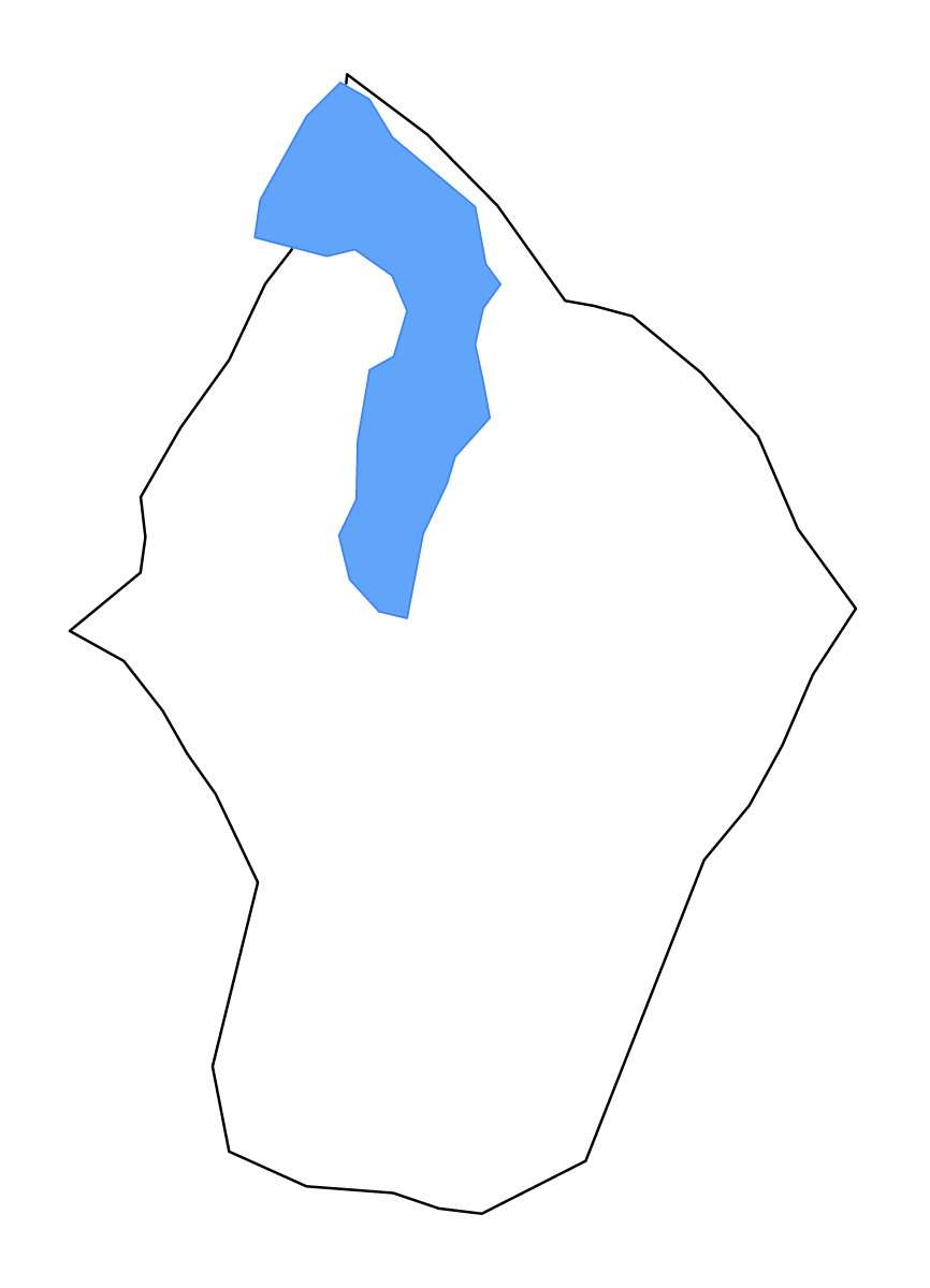 Carte de contour de Kaliro, Uganda avec lacs.