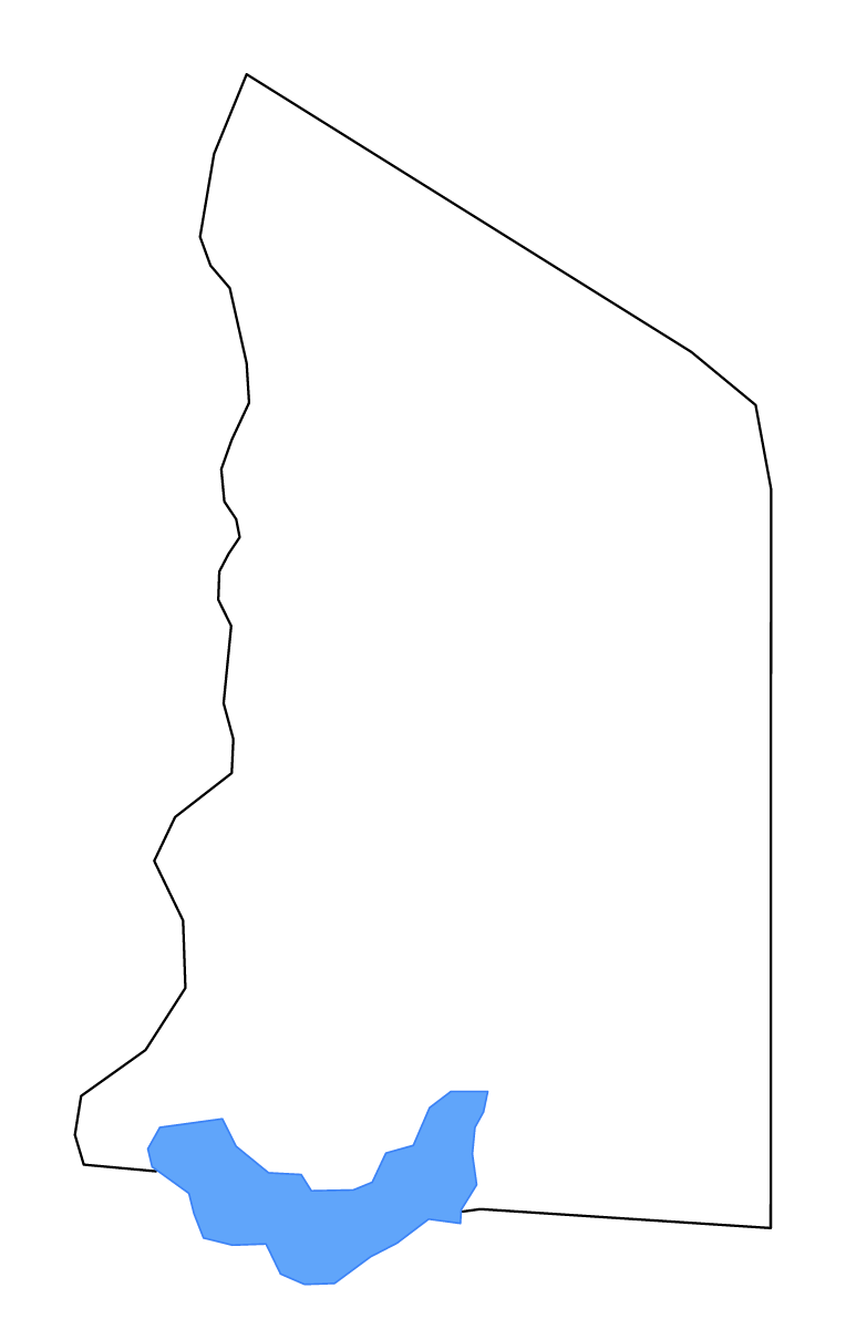 Carte de contour de Katakwi, Uganda avec lacs et rivières.