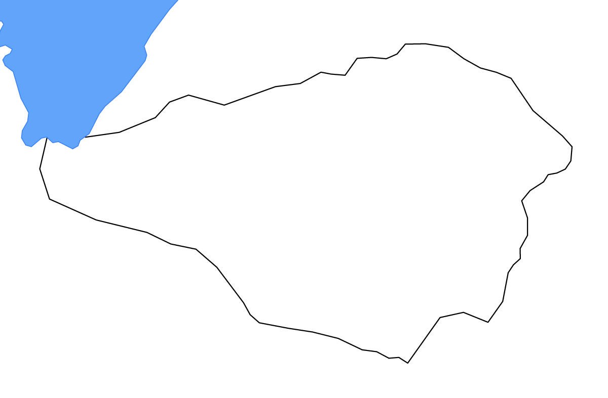 Mapa de contorno de Kibaale, Uganda con lagos y ríos.