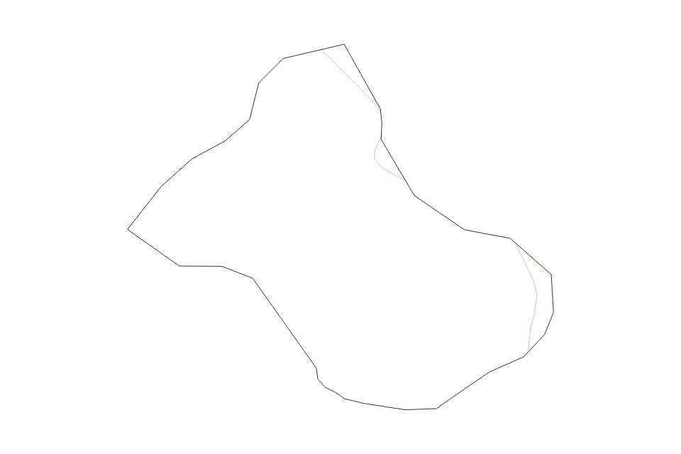 Outline map of Kiboga District, Uganda with subdivision borders and rivers.
