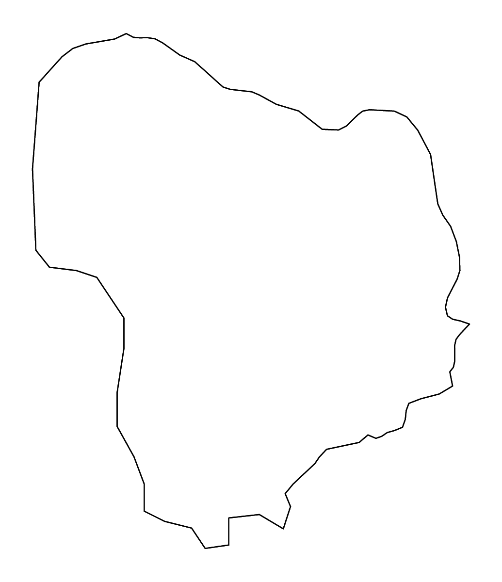 Mapa de contorno de Kiryandongo, Uganda con ríos.