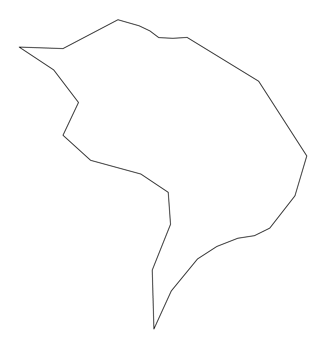Carte de contour de Kween, Uganda.
