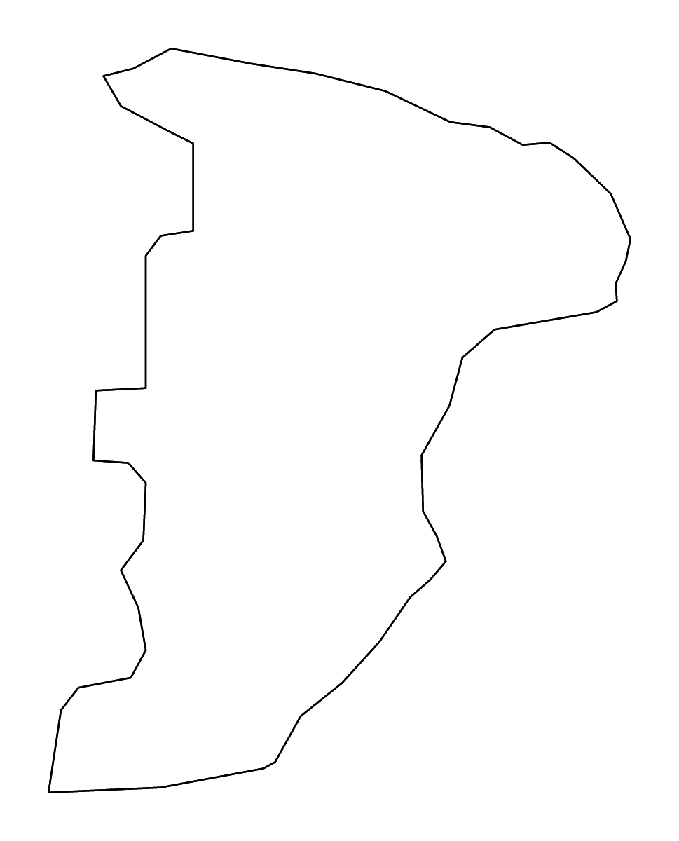 Mapa de contorno de Kyegegwa, Uganda con ríos.