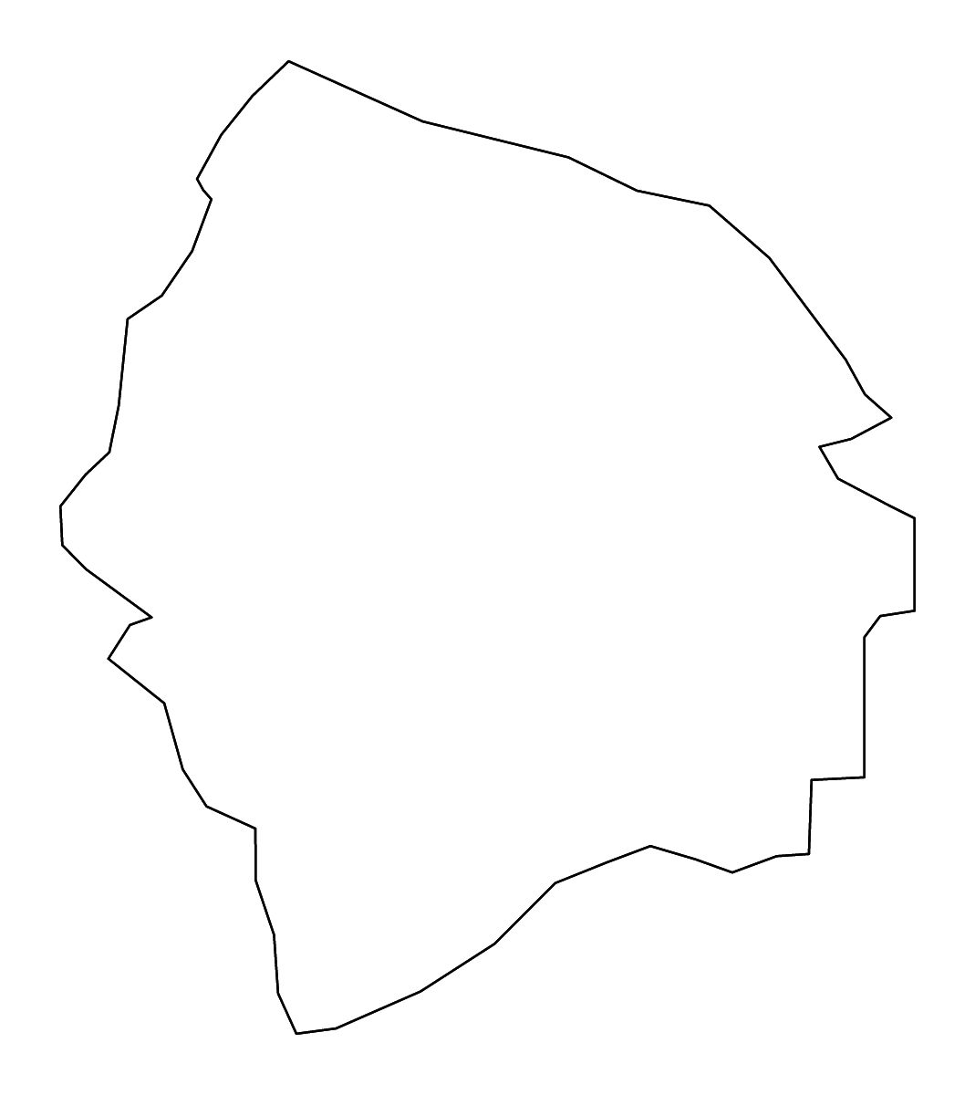 Carte de contour de Kyenjojo, Uganda avec rivières.