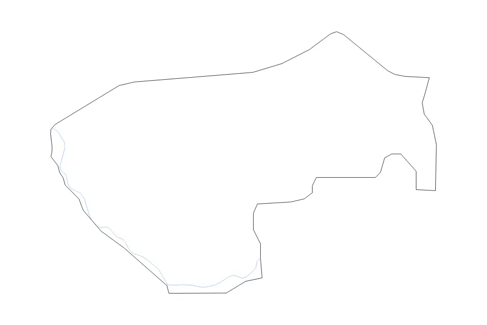 Carte de Lamwo, Uganda de type contour et rivières pour Afrique, montrant contour et rivières avec des limites nettes.