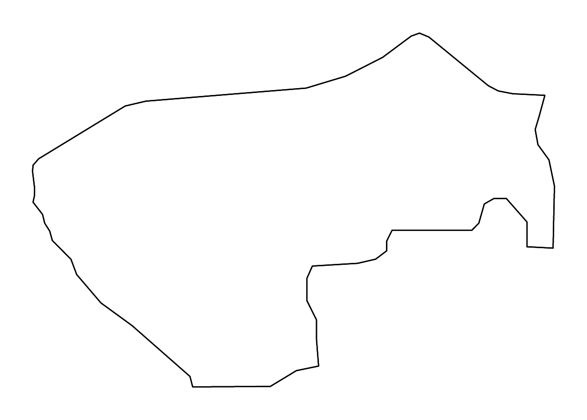 Mapa de contorno de Lamwo, Uganda con ríos.