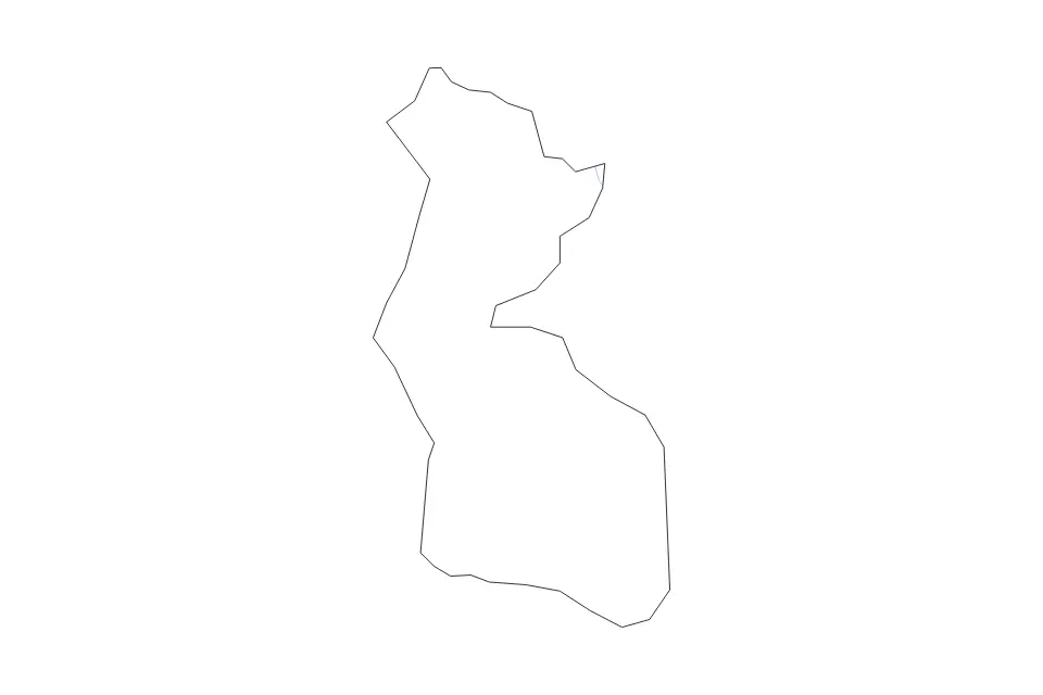 Mapa de Lira, Uganda de tipo contorno y ríos para África, con contorno y ríos con límites limpios.